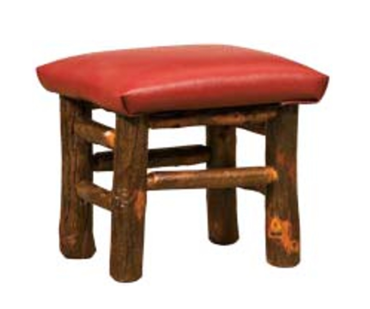 Child Foot Stool With Fabric Seat