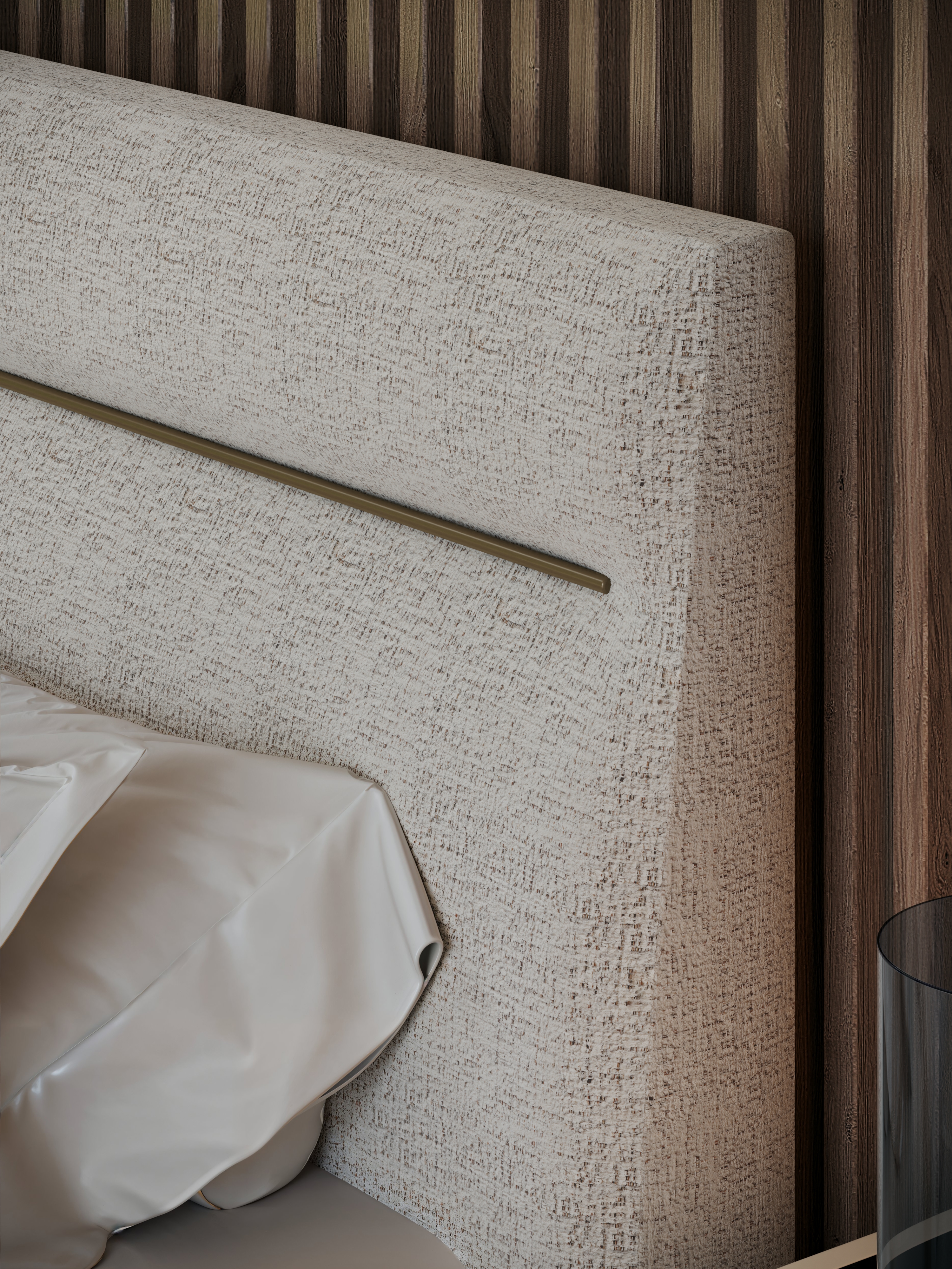 Caracole Caracole Classic Tufted Upholstered King Bed w/Metal Feet