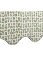 A.R.T. Furniture Inc Artisan Upholstery Transitional Upholstered Accent Chair with Scalloped Base