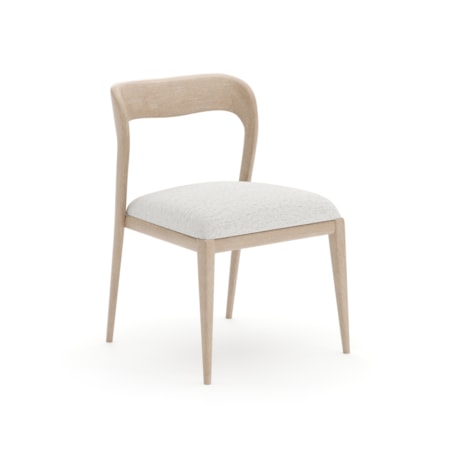 Open-Back Upholstered Dining Side Chair