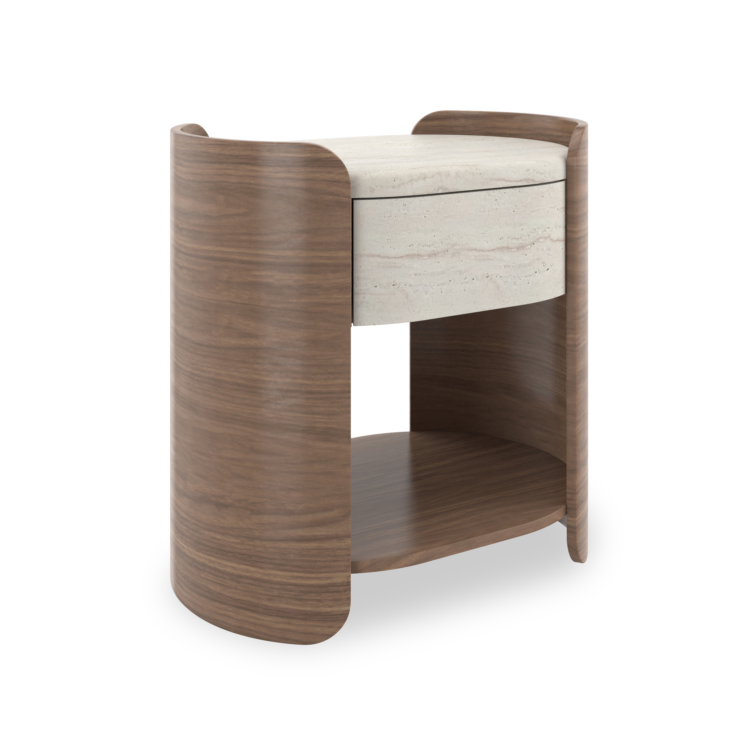 Caracole Caracole Classic Modern Open Nightstand w/Stone Top