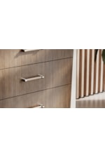 Caracole Caracole Classic Modern Smoked Glass-Top Six-Drawer Dresser with Soft-Close Drawers