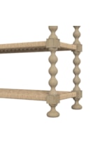 A.R.T. Furniture Inc Haven Transitional Console Table with Rattan Shelves