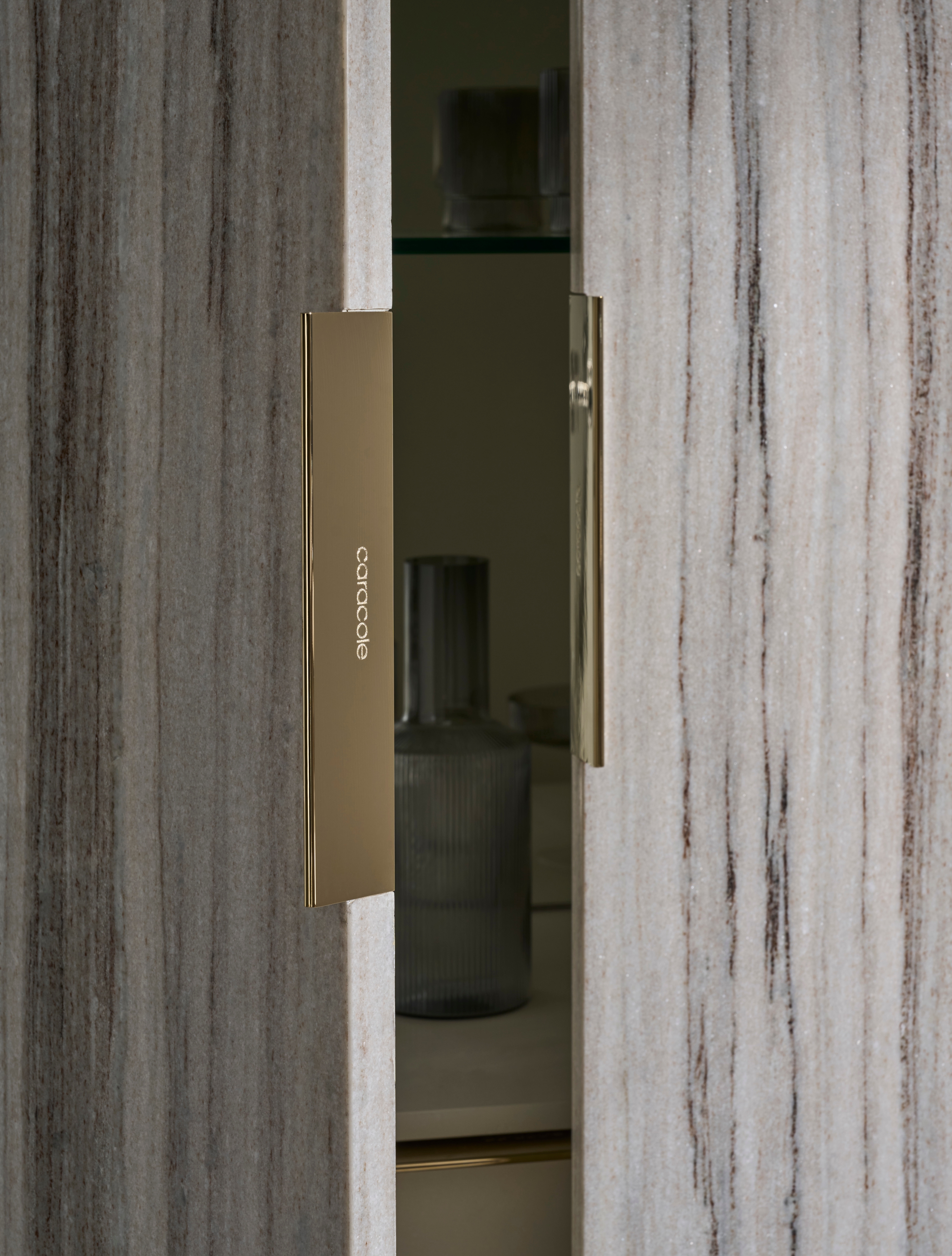 Caracole Caracole Classic Elegant Modern Swing-Out Door Bar Cabinet