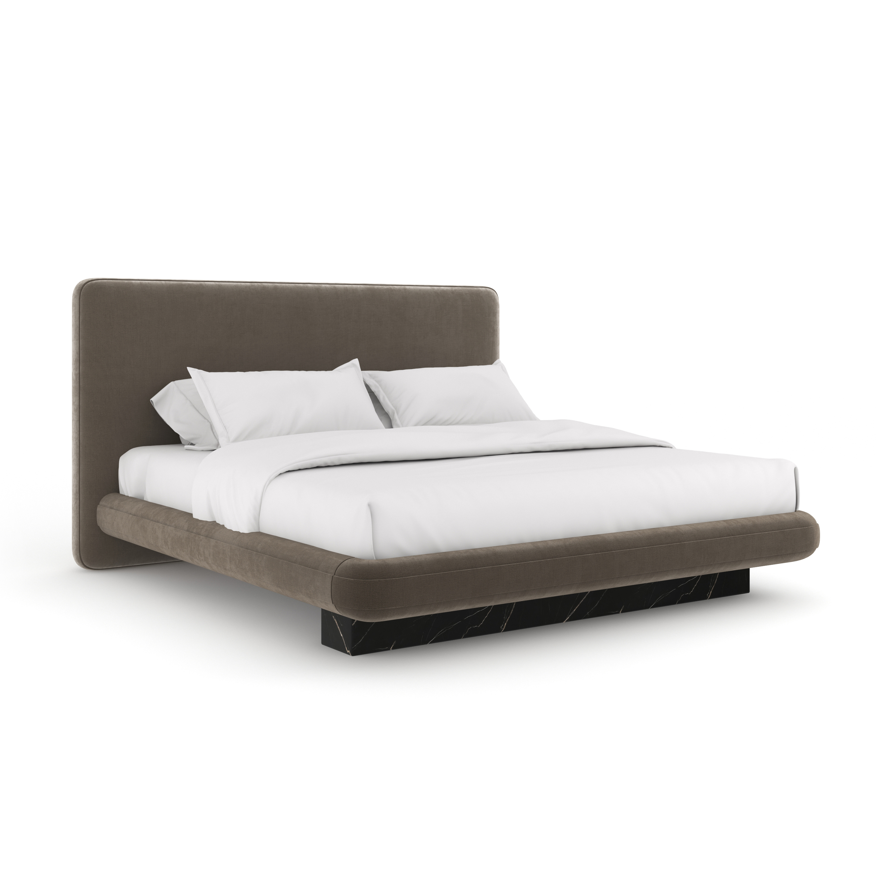 Caracole Caracole Classic Fully-Upholstered Stone-Base King Bed