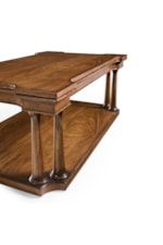 Jonathan Charles JC Traditional Traditional Cocktail Table with Bottom Shelf