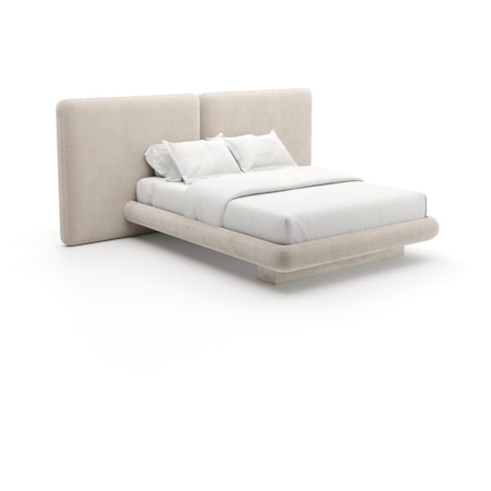 Fully Upholstered Velvet Queen Bed