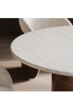 Caracole Caracole Classic Contemporary 60" Travertine-Top Pedestal Dining Table