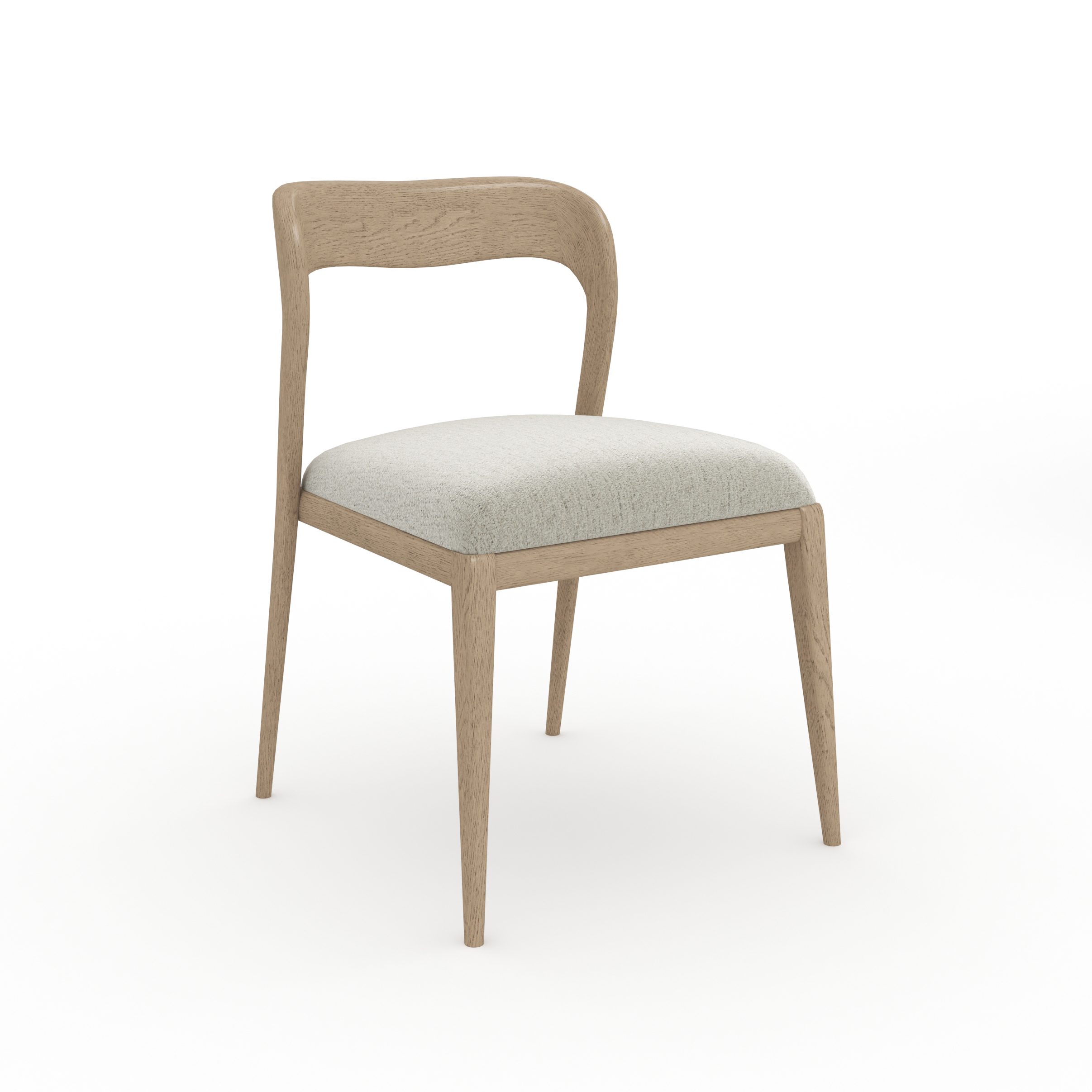 Caracole Caracole Classic Open-Back Upholstered Dining Side Chair