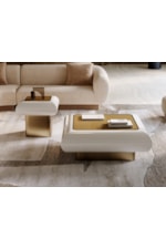 Caracole Caracole Classic Contemporary 42" Square Low-Profile Glass-Top Cocktail Table