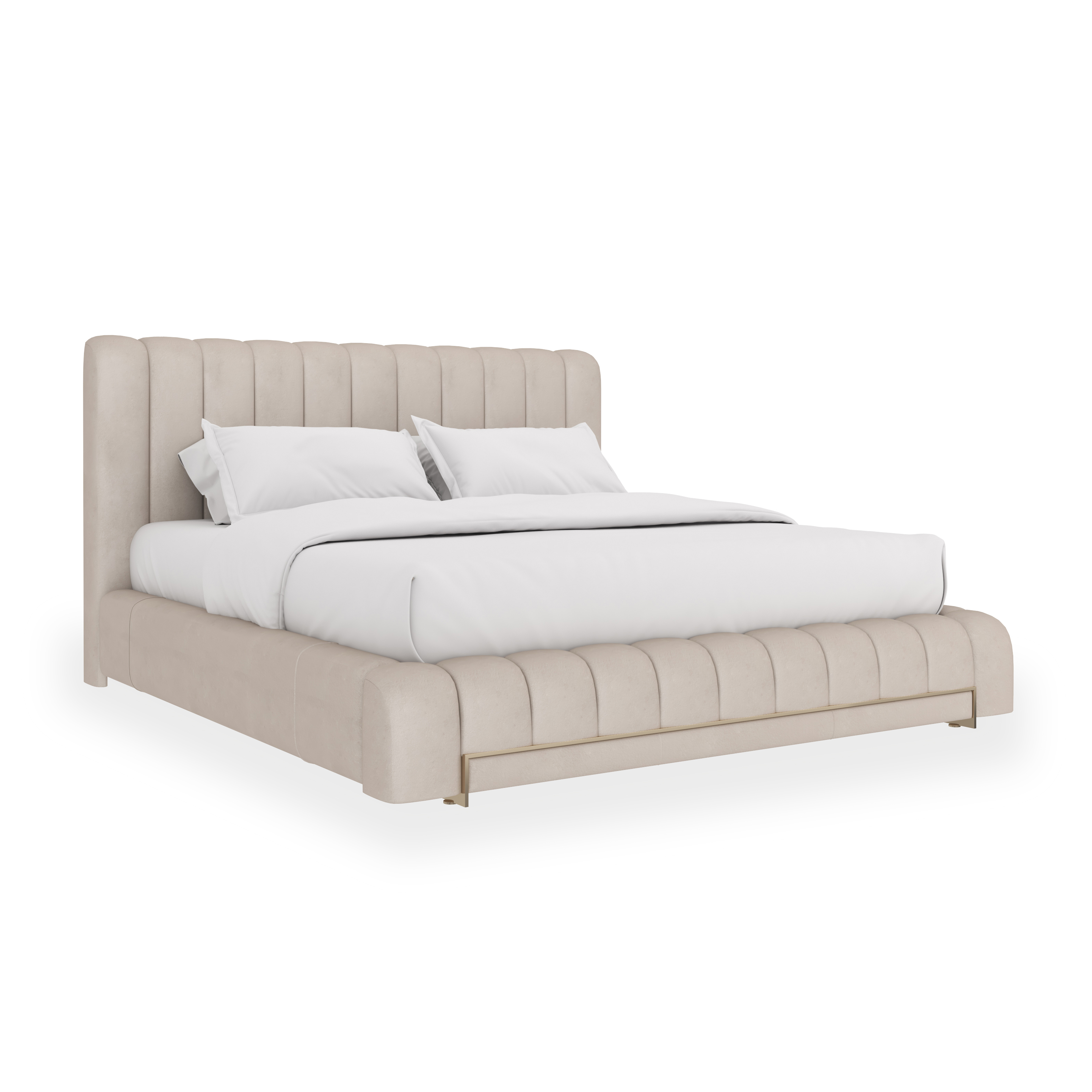 Caracole Caracole Classic Fully Upholstered Channel-Tufted King Bed