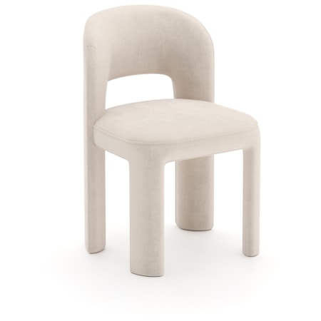Fully-Upholstered Open-Back Side Chair