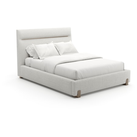 Tufted Upholstered Queen Bed w/Metal Feet