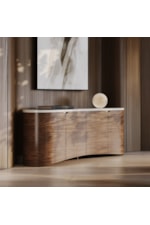 Caracole Caracole Classic Modern Stone-Top Four-Door Sideboard with Adjustable Shelves