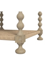 A.R.T. Furniture Inc Haven Transitional 1-Drawer End Table with Rattan Woven Shelf