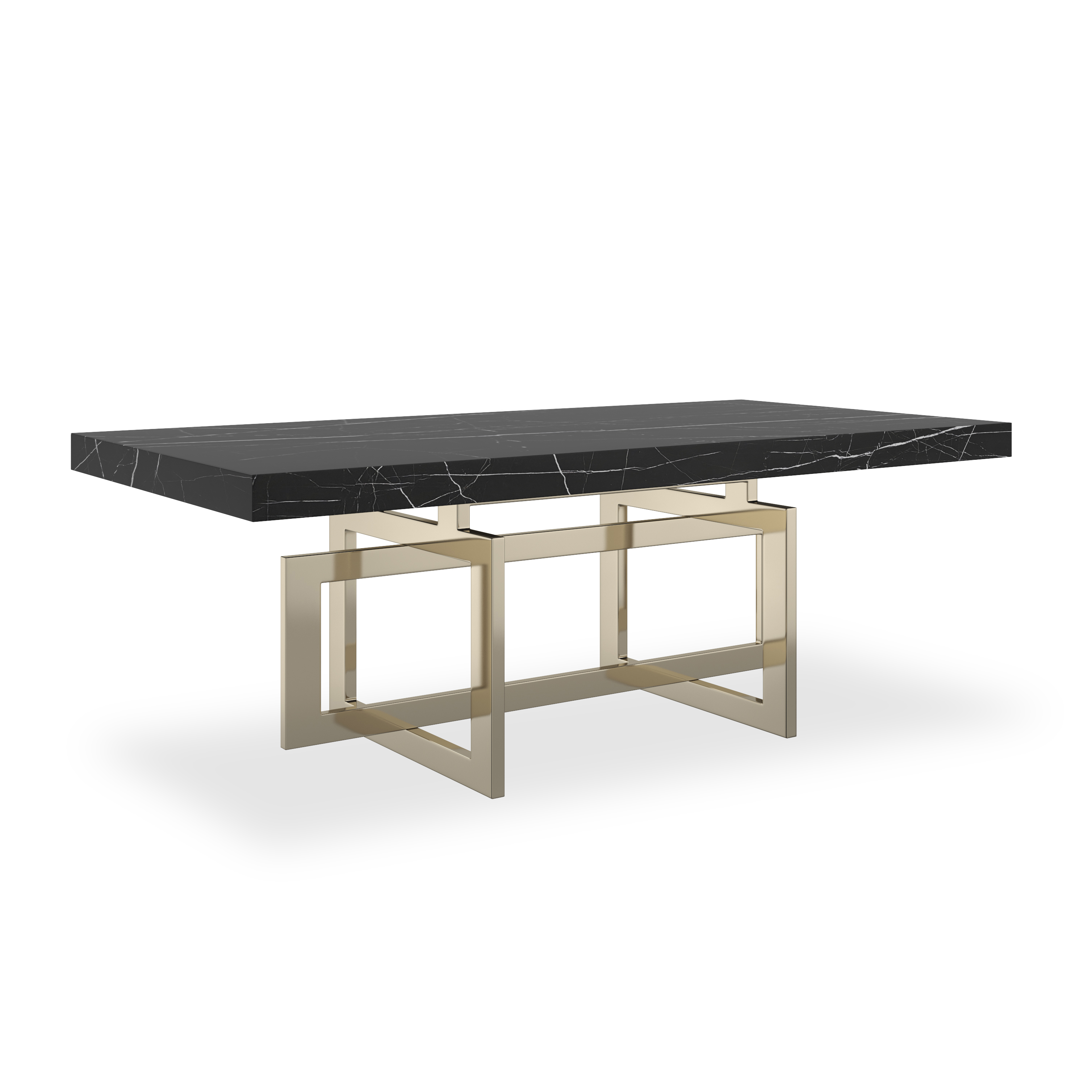 Caracole Caracole Classic 48" Rectangular Stone-Top Cocktail Table