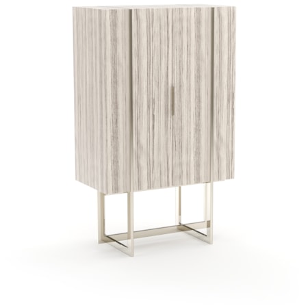 Elegant Modern Swing-Out Door Bar Cabinet