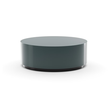 Modern 46" Glossy Round Cocktail Table