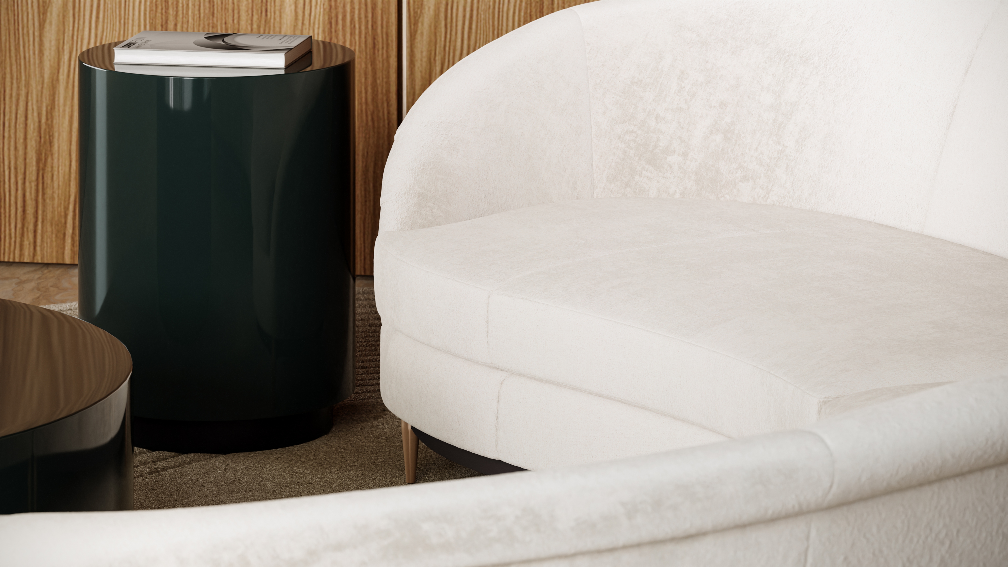 Caracole Caracole Classic Modern 18" Glossy Round End Table