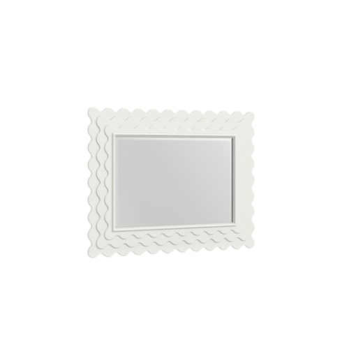 Transitional Landscape Mirror with Decorative Boarder