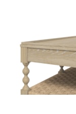 A.R.T. Furniture Inc Haven Transitional Rectangular Cocktail Table with Woven Shelf