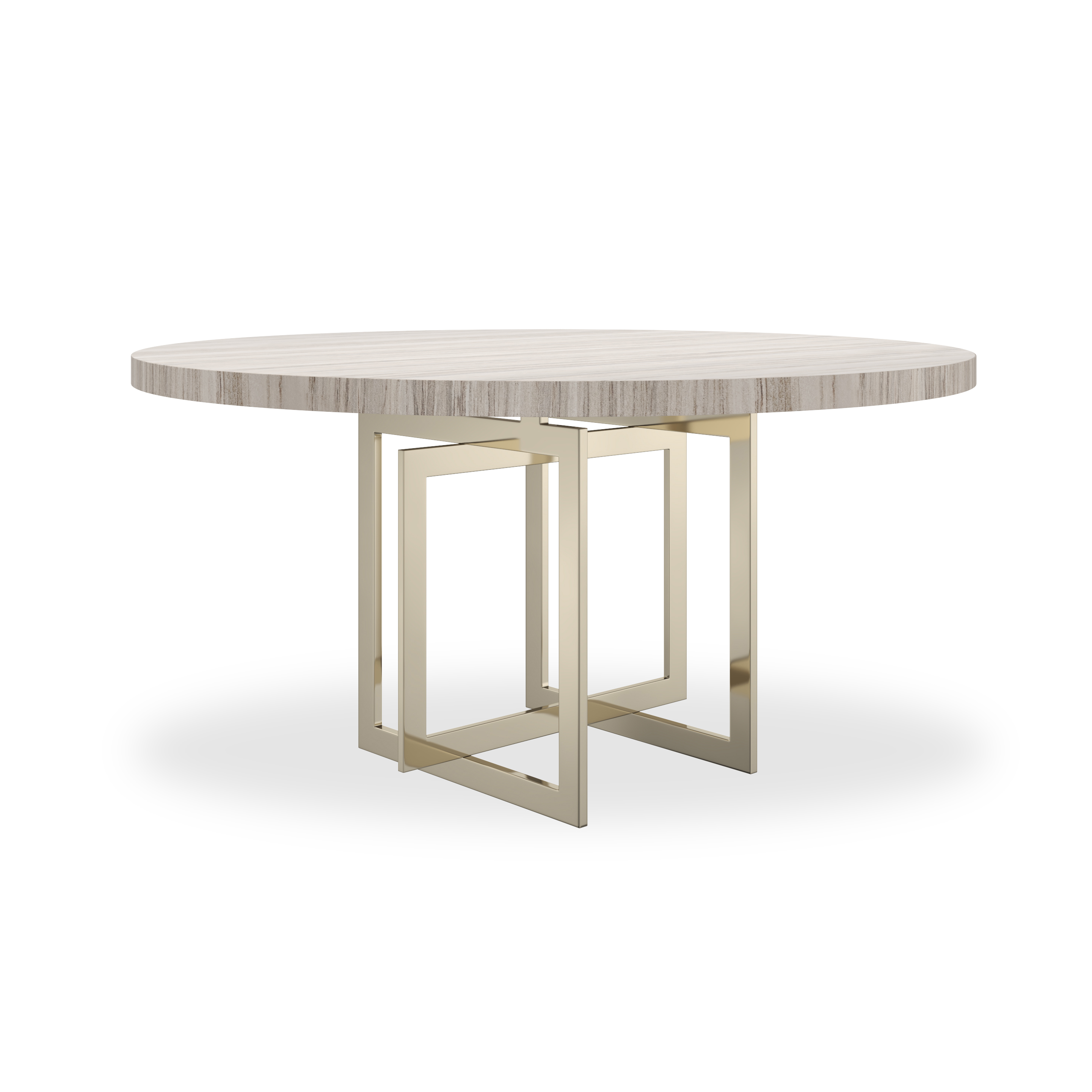 Caracole Caracole Classic 60" Round Sandstone-Top Dining Table