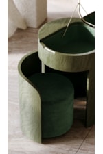 Caracole Caracole Classic Modern Glam Lift-Top Vanity Set with Castered Pull-Out Chair