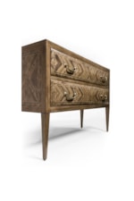 Jonathan Charles JC Traditional Traditional Accent Chest with Tapered Wood Legs