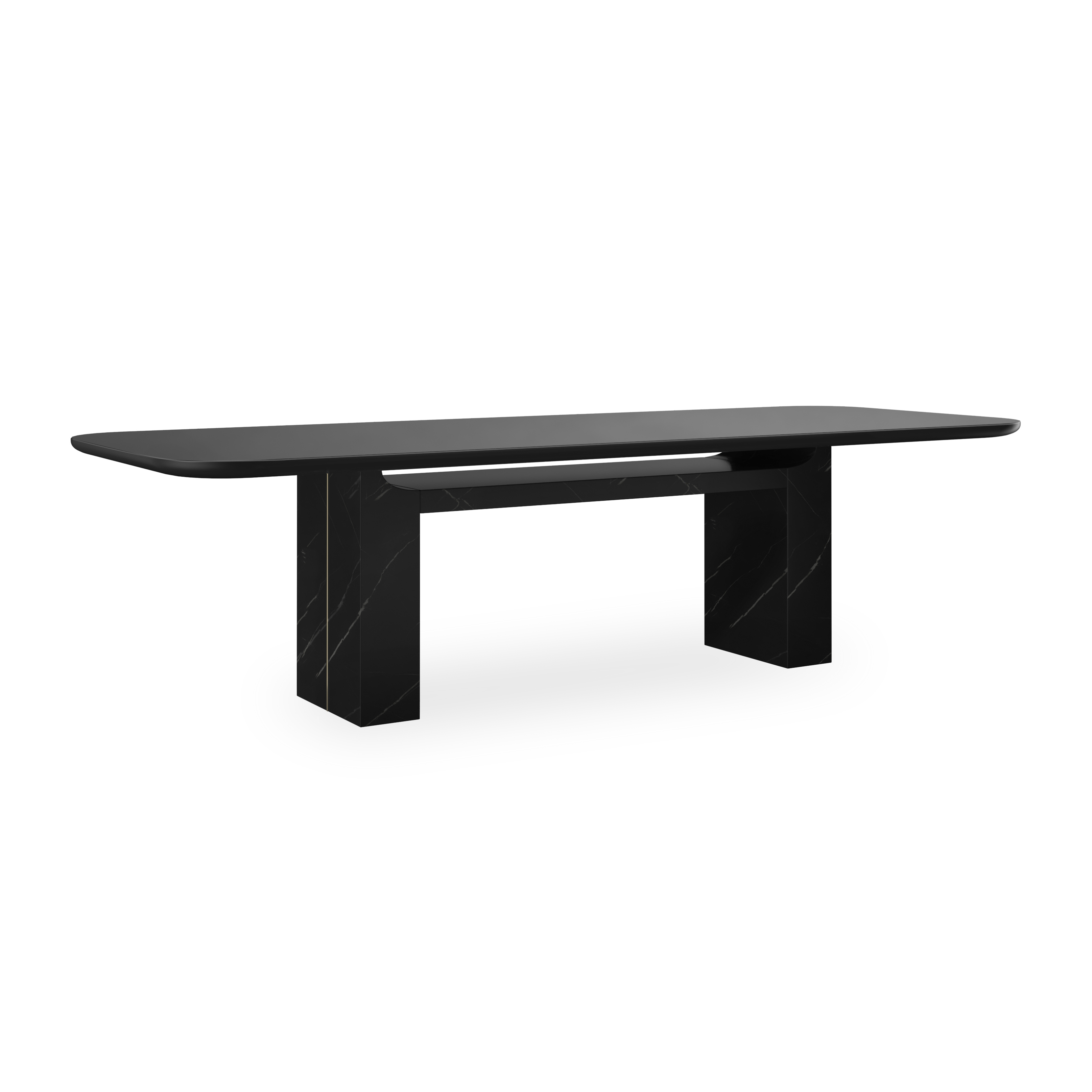 Caracole Caracole Classic Modern Stone Double-Pedestal Dining Table