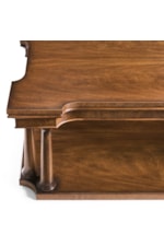 Jonathan Charles JC Traditional Traditional Cocktail Table with Bottom Shelf
