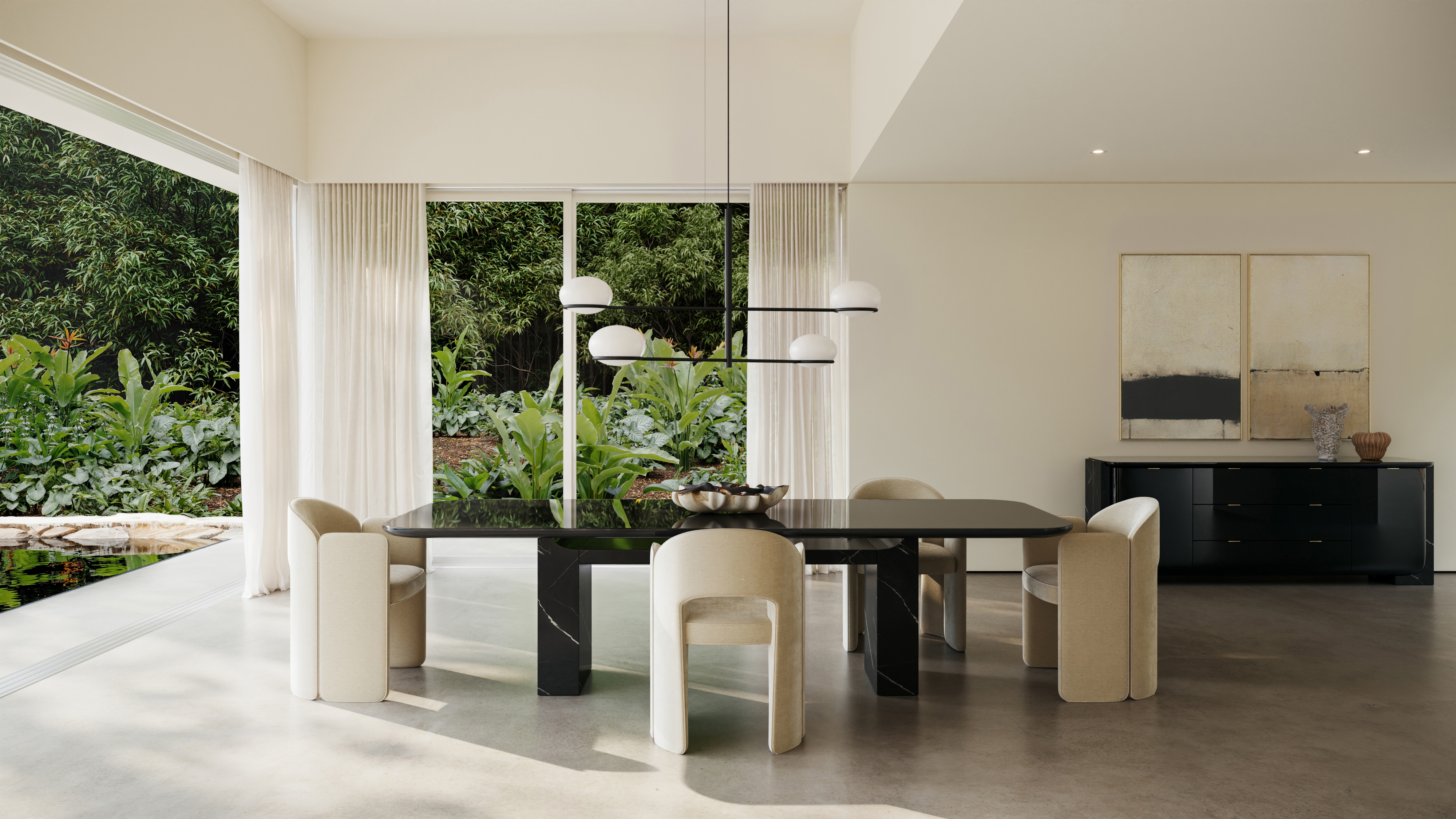 Caracole Caracole Classic Fully-Upholstered Open-Back Dining Arm Chair