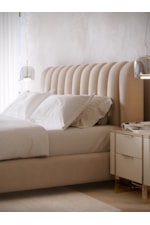 Caracole Caracole Classic Contemporary Fully Upholstered Channel-Tufted King Bed