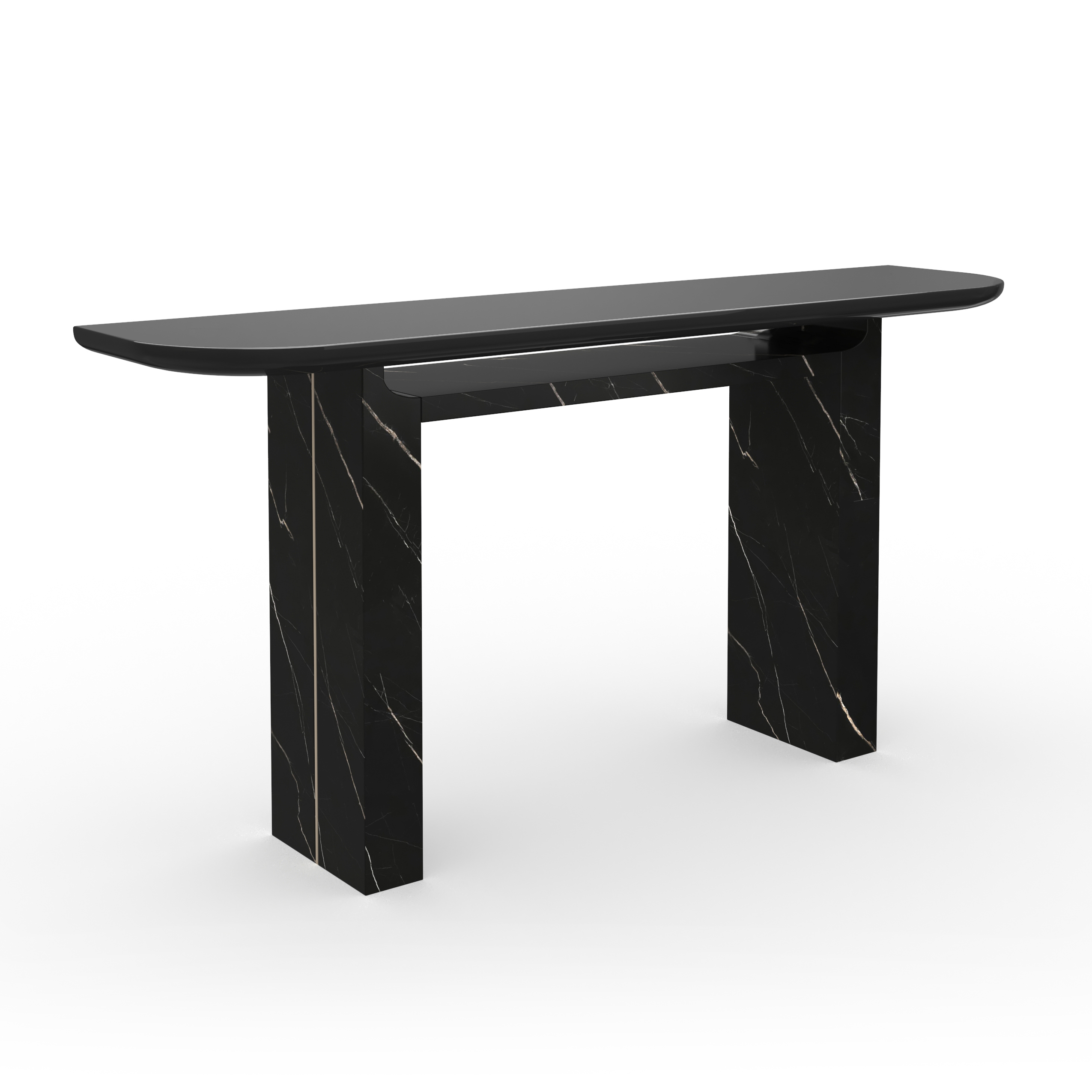 Caracole Caracole Classic CLA-425V-441 Modern Stone-Pedestal Console ...