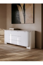Caracole Caracole Classic Modern Stone-Panel Sideboard with Soft-Close Drawers