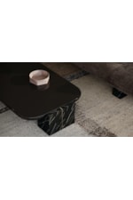 Caracole Caracole Classic Modern Elegant 70" x 34" Stone-Block Cocktail Table