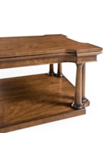 Jonathan Charles JC Traditional Traditional Cocktail Table with Bottom Shelf