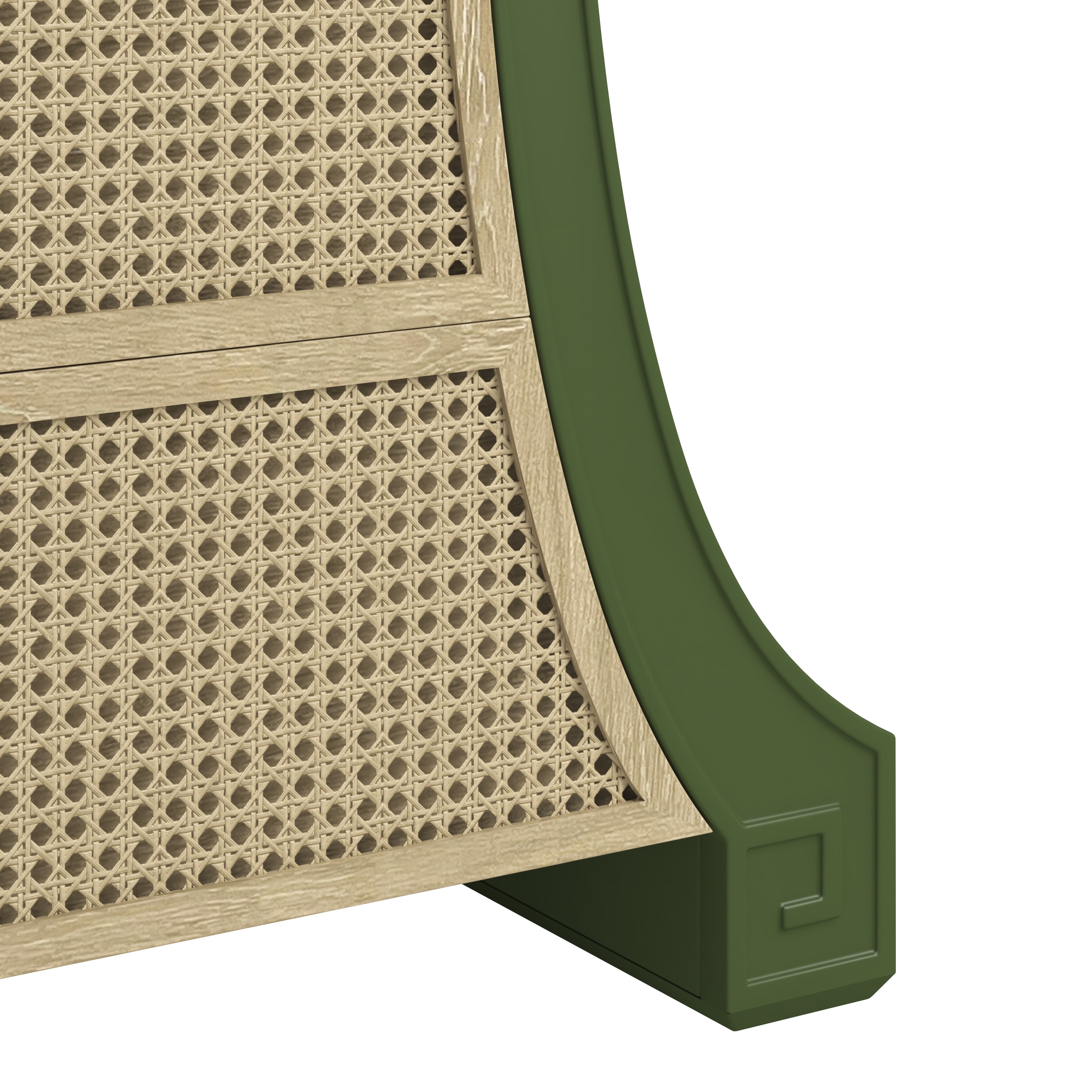 A.R.T. Furniture Inc Eave Sundrenched Four-Drawer Cane Accent Chest w/Marble Top