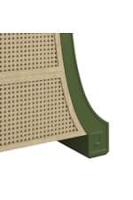 A.R.T. Furniture Inc Eave Sundrenched Transitional Marble-Top Four-Drawer Cane Accent Chest with Cedar Drawers