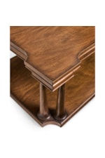 Jonathan Charles JC Traditional Traditional Cocktail Table with Bottom Shelf