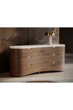 Caracole Caracole Classic Modern Stone-Top Six-Drawer Dresser with Soft-Close Drawers