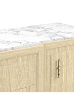 A.R.T. Furniture Inc Eave Sundrenched Transitional Marble-Top Two-Door Credenza with Adjustable Shelving