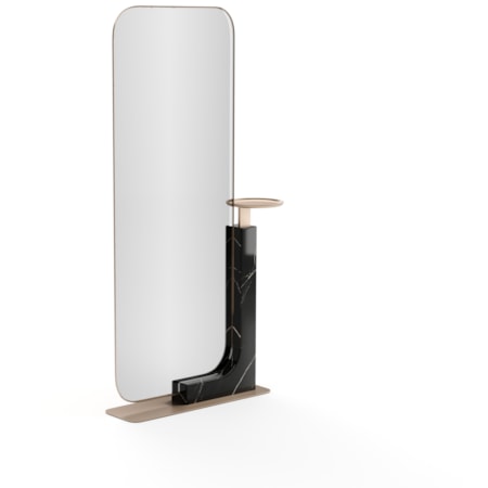 Modern Stone Floor Mirror