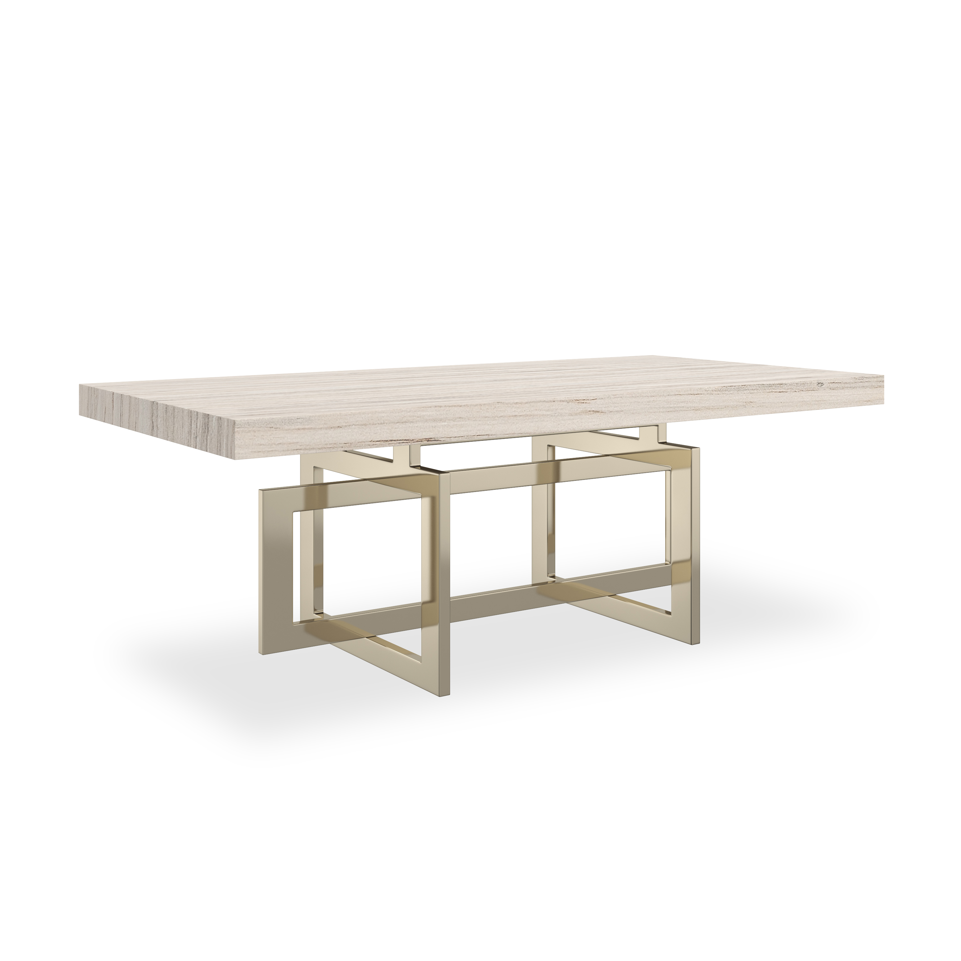 Caracole Caracole Classic 48" Rectangular Stone-Top Cocktail Table