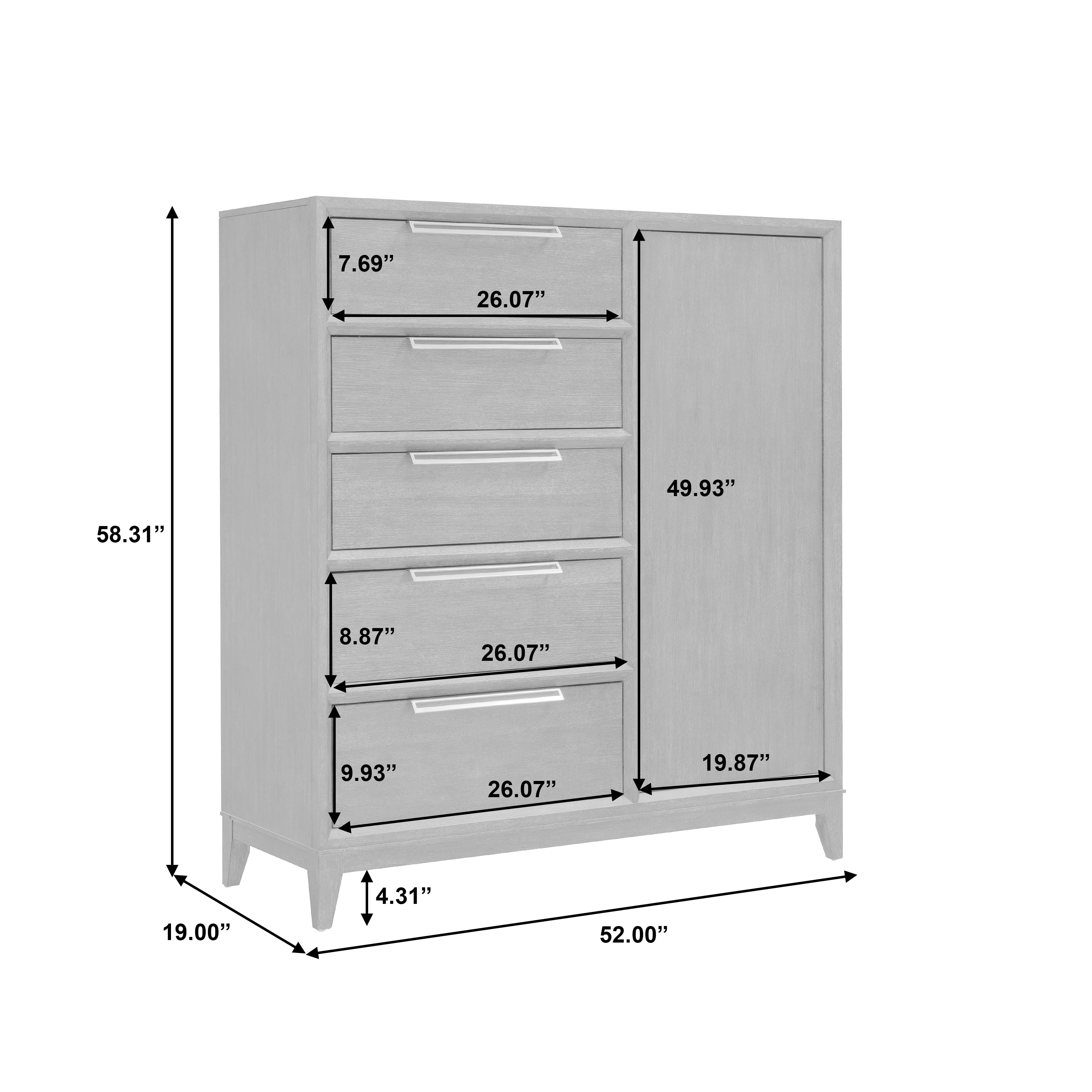 Pulaski Furniture Quincy 5-Drawer Door Chest