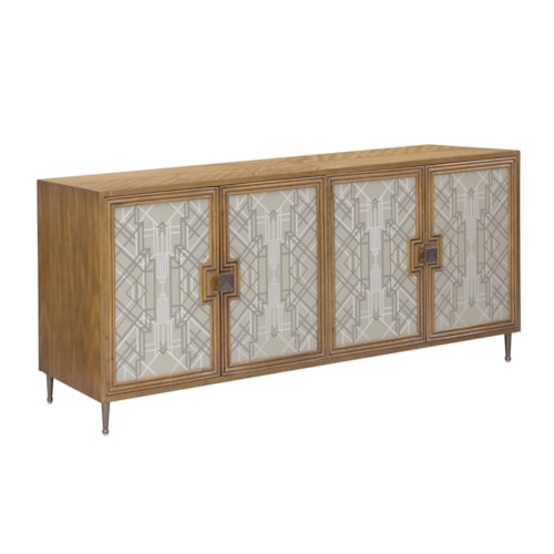 Transitional 4-Door Credenza
