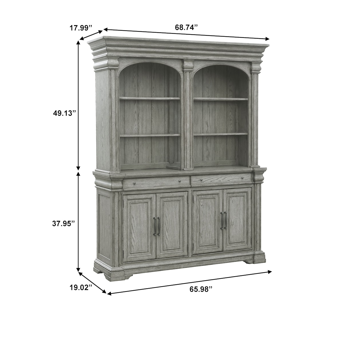 Pulaski Furniture Madison Ridge Server and Hutch