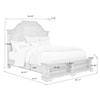 Pulaski Furniture Garrison Cove King Upholstered Storage Bed