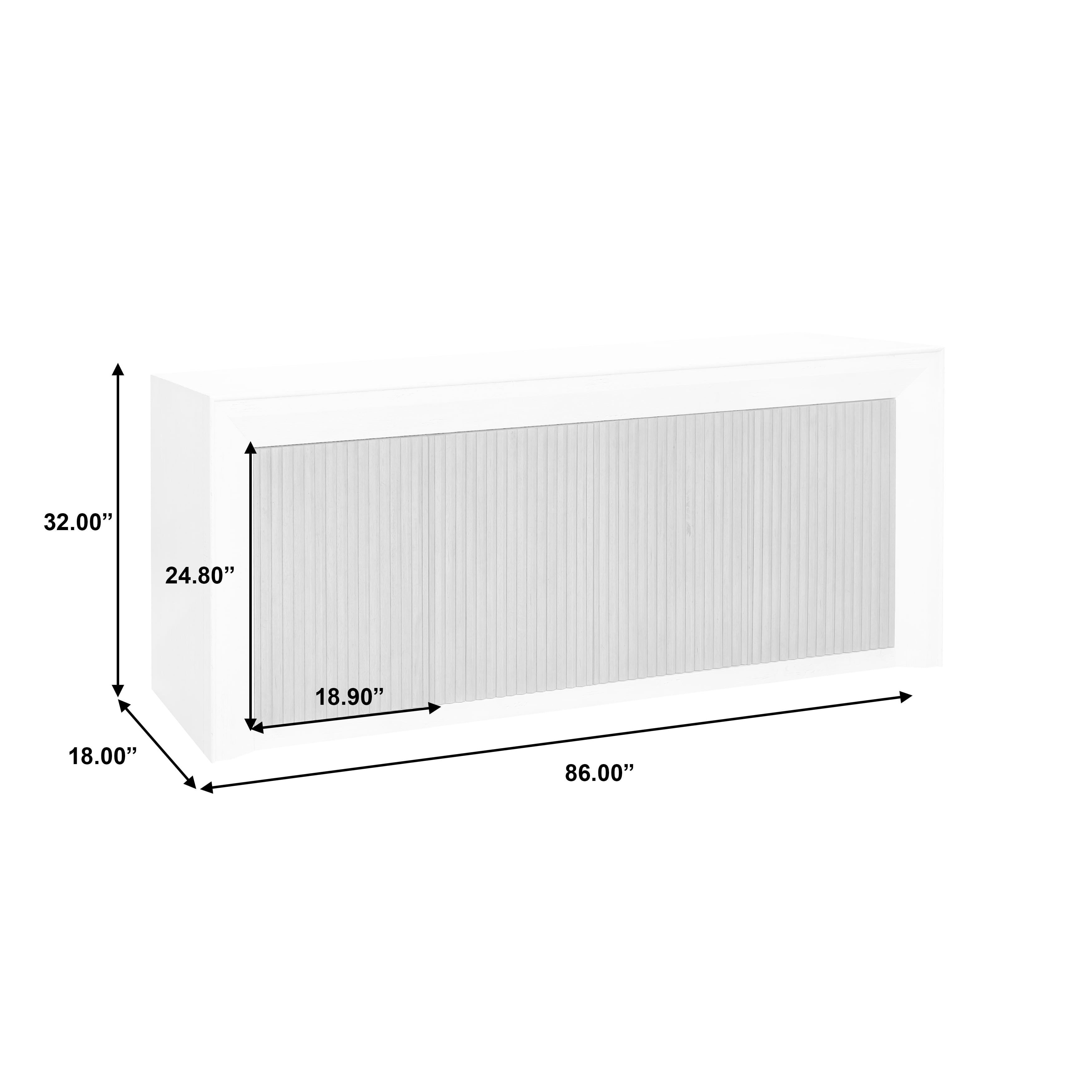 Pulaski Furniture Accents 4-Door Storage Console