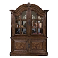 Traditional China Cabinet with Extra Storage