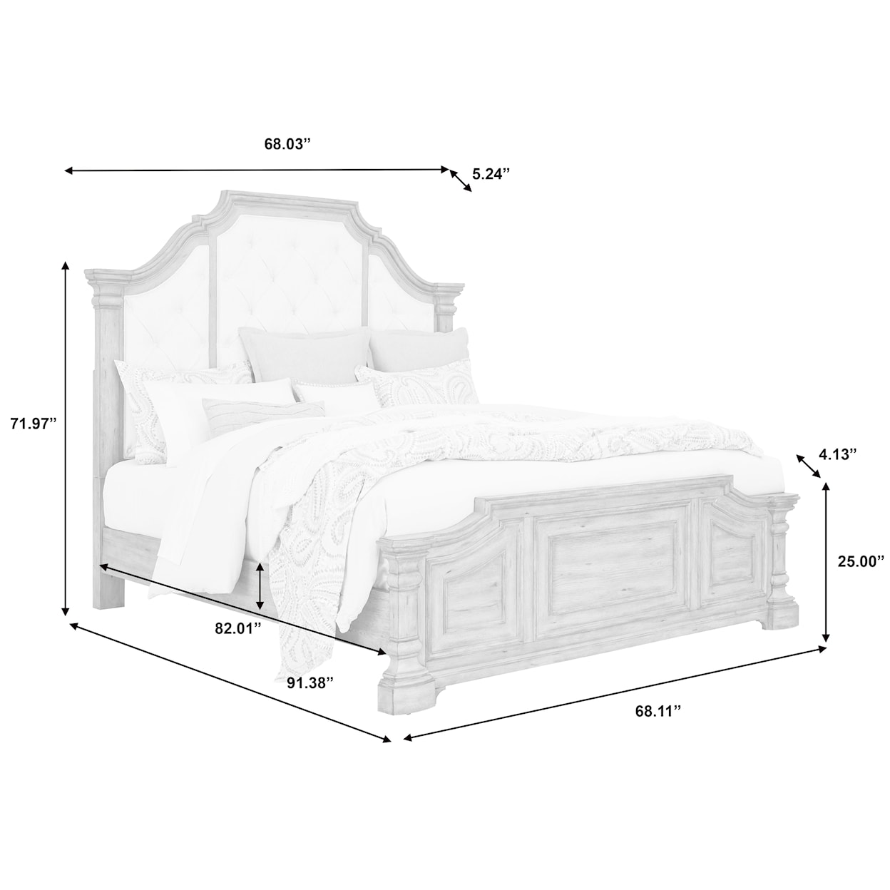 Pulaski Furniture Garrison Cove Queen Upholstered Panel Bed